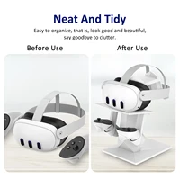 For Meta Oculus Quest 3 2 Pro Quest3 Quest2 Cradle Stand Holder Support Game Accessory Virtual Reality VR Glasses Headset Helmet - Image 5