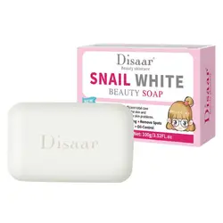 Snail Soap Removal Acne Treatment Moisturizing Cleaner Handmade Face Care +Faca Whitening Brighten Cream+Facial Serum