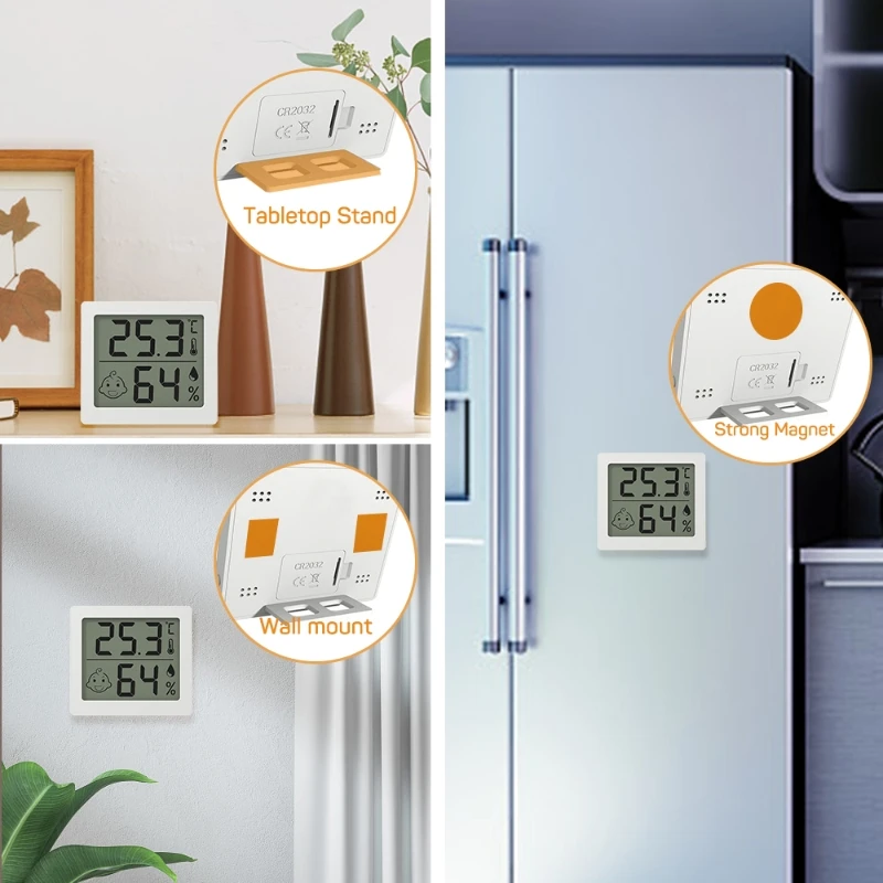 Temperature and humidity meter high-precision electronic temperature hygrometer records ultra-thin large screen indoor temperature hygrometer