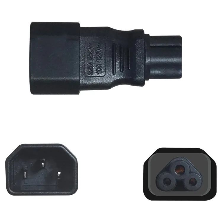 

1PC WA-0004 Font turn Mickey Mouse three round hole tail C14 turn C5 plum adapter PDU chassis server