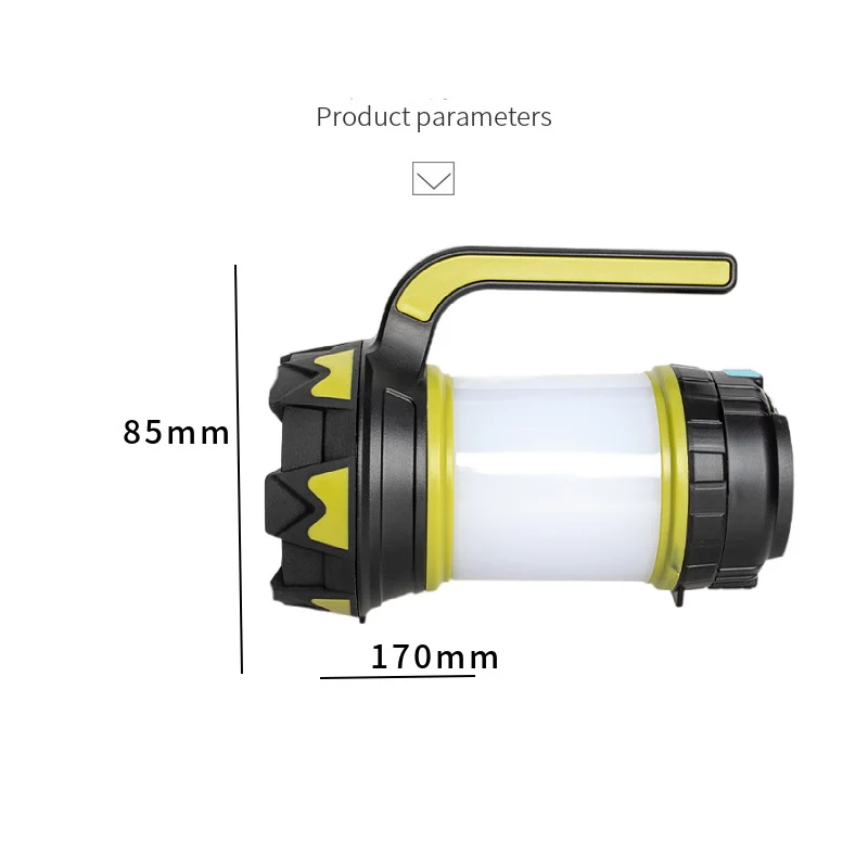 ZK30 8000 Lumen 100W Long Use USB Rechargeable LED Torch Camping Lantern Water Resistant Outdoor Search Flashlight Fish Hunt