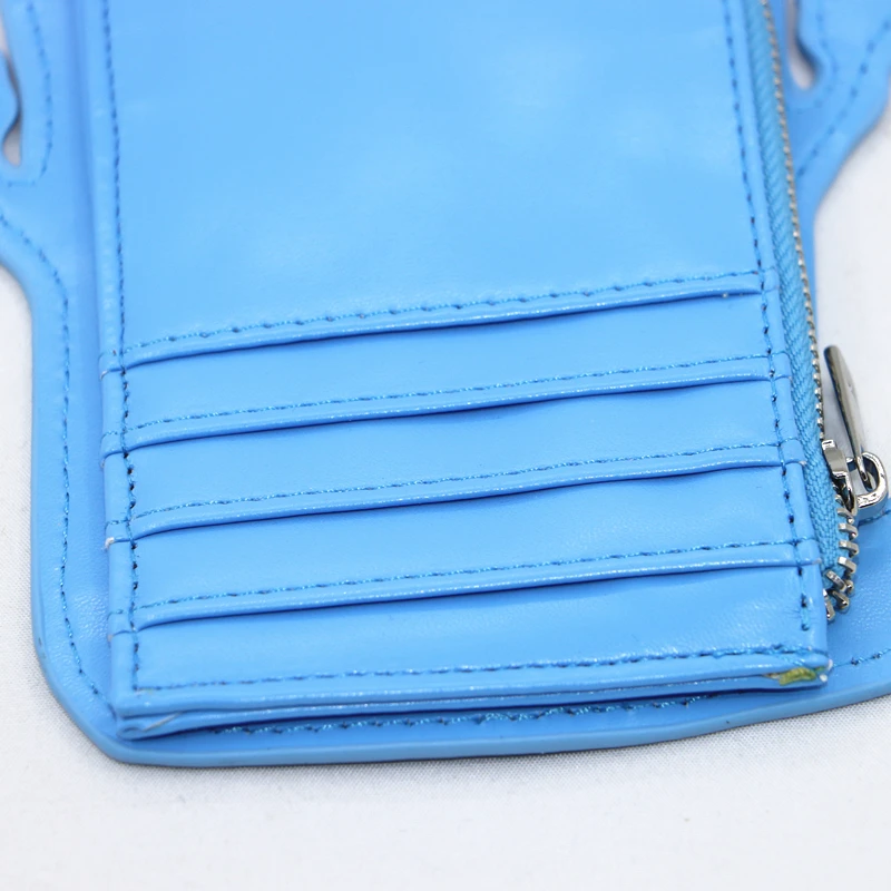 Portacarte grande a forma di asciugamano con cartone animato, portafoglio alla moda personalizzato con finestra per documenti - immagine 3