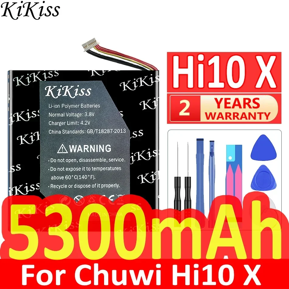 5300Mah Kikiss Potente Batteria Per Chuwi Hi10 X Tablet Pc Accumulatore 7-Wire Plug Tool Batterie