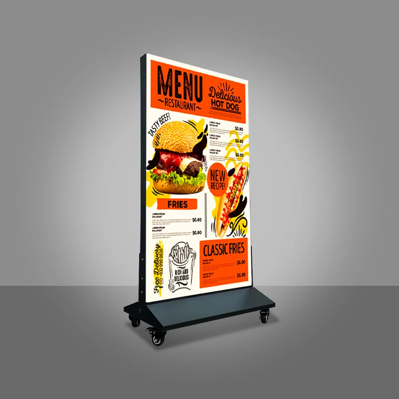 60x120cm double side  fabric light box  led sign shop led light photo frame large size