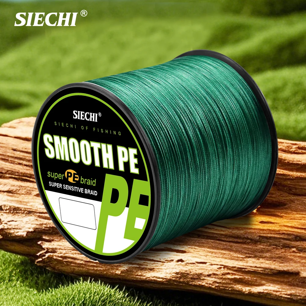 SIECHI PE 브레이디드 라인 8X 300/500/1000m 낚시용 라인 최대 드래..