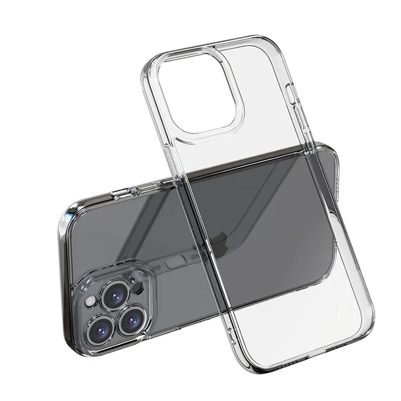 

Силиконовый мягкий ТПУ чехол для телефона iPhone 14 13 12 Pro Max XR XS Mini 7 8 Plus, 50 шт., Ультратонкий Прозрачный чехол-накладка