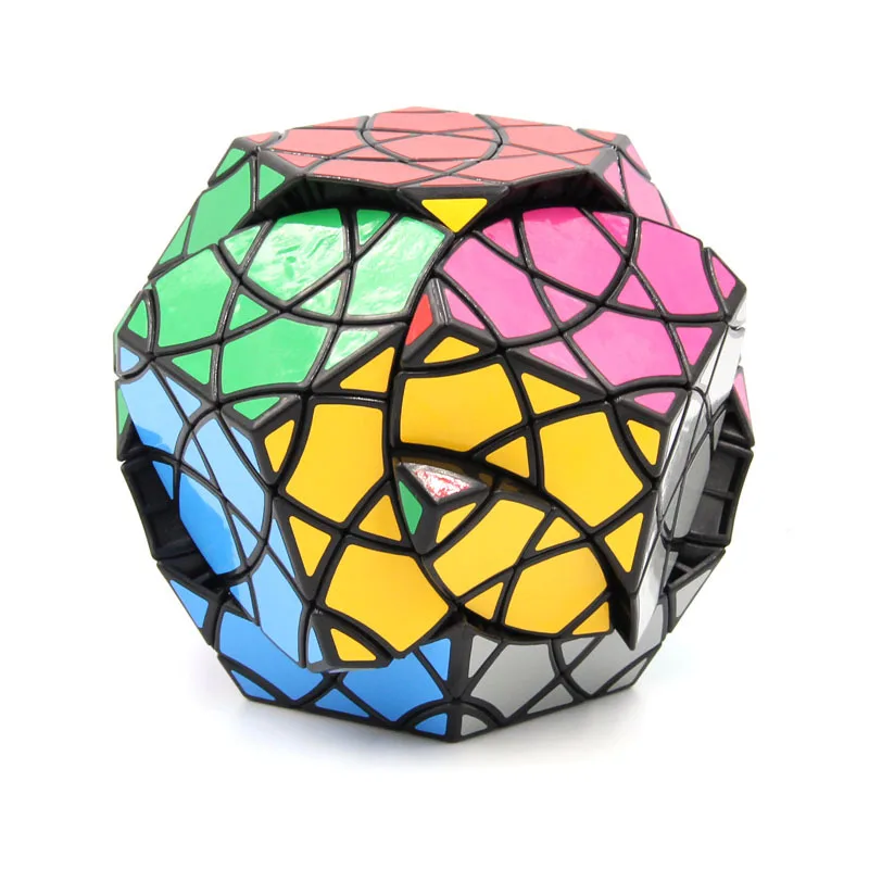 AJ Bauhinia Dodecahedron II Strange-Shape Magic Cube Twisty Puzzle Black Orange Ice Purple Body Limited Version Children Toy 5