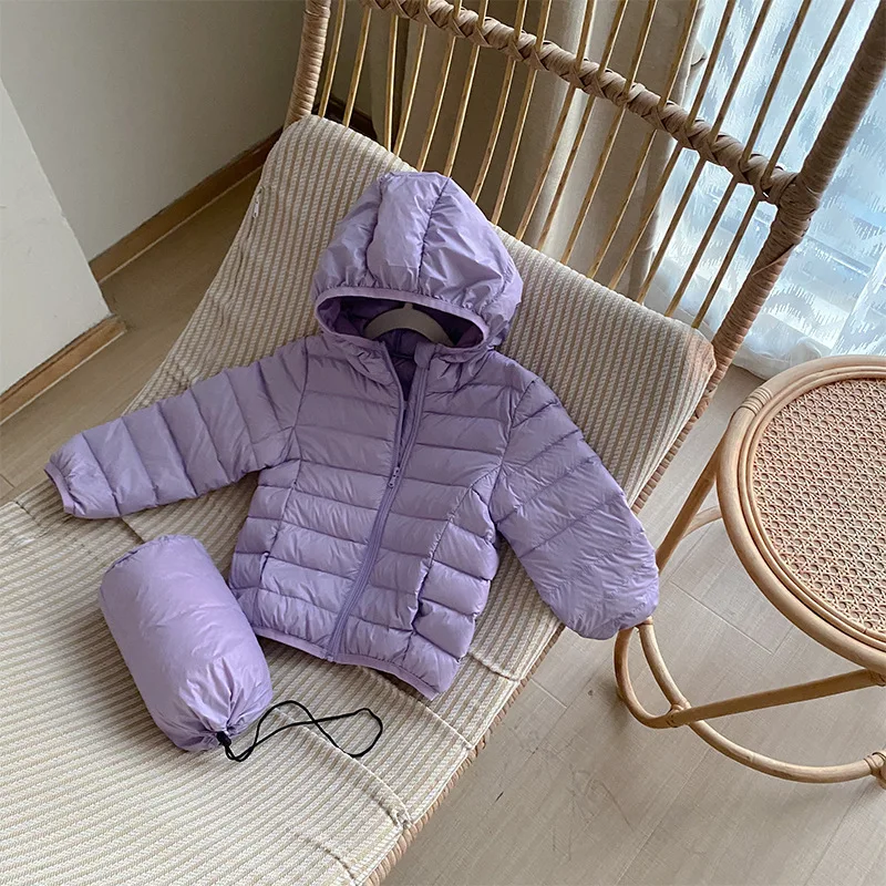 Baby Girl Boy Duck Down Jacket Hooded Teen Child Cotton-Padded Lightweight Coat Warm Outfit Winter Autumn Baby Clothes 2-10Y kids jackets,baby jumpsuit,winter coat