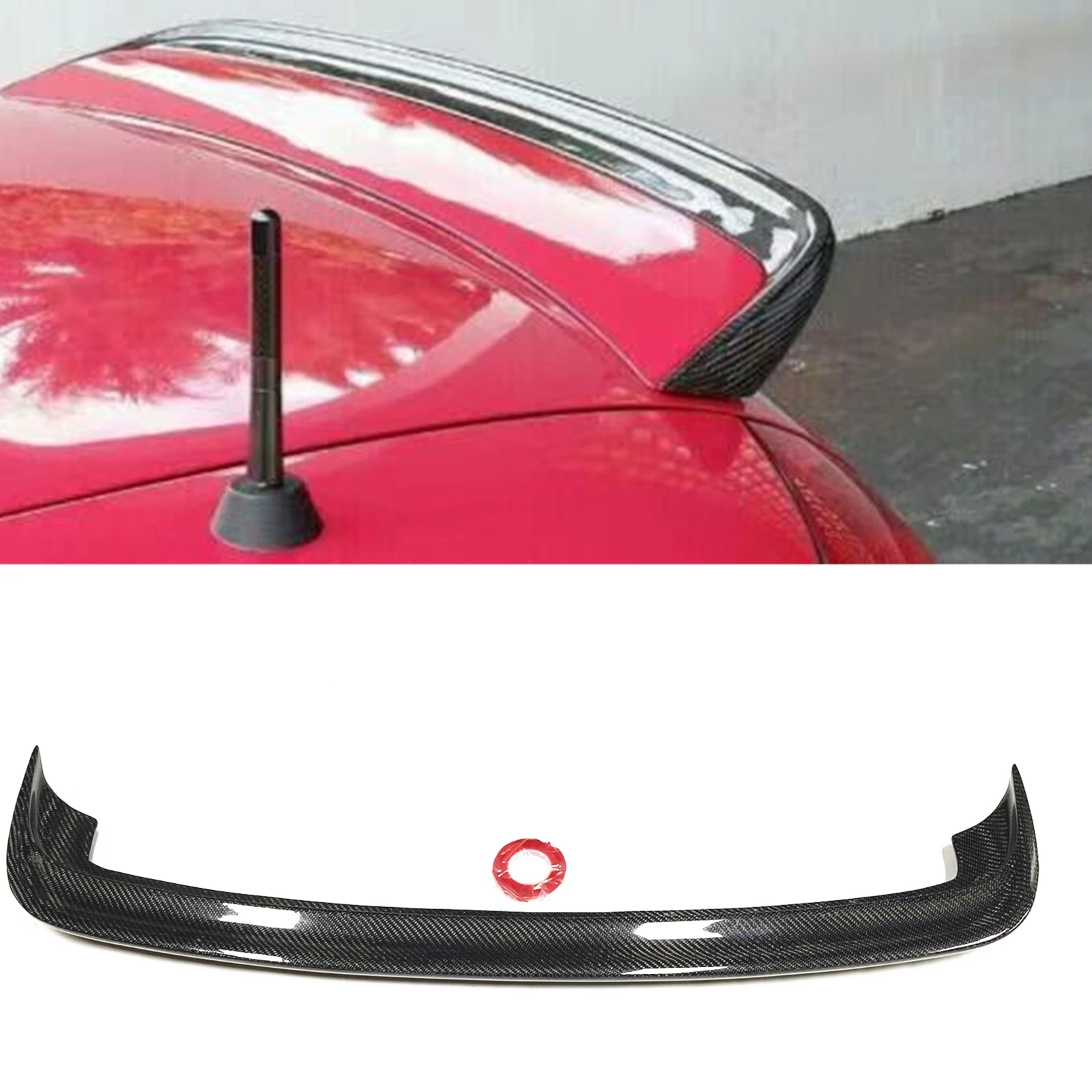 Auto Posteriore Tronco Spoiler Labbro Ala Superiore Portellone Coperchio Flap Splitter Trim Fibra Di Carbonio Per Audi Tt Mk1 Tipo 8N Tt Quattro 1998-
