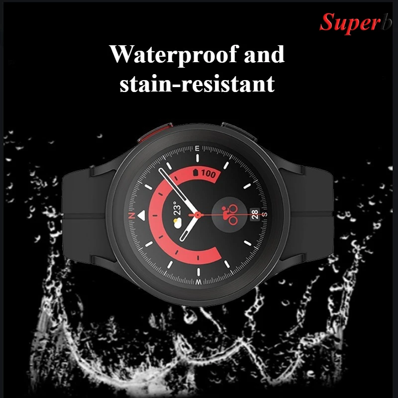 삼성 갤럭시 시계 8 용 하이드로 겔 필름 삼성 시계 8 클래식 46mm 용 40/44mm 소프트 TPU 안티 스크래치 스크린 보호기