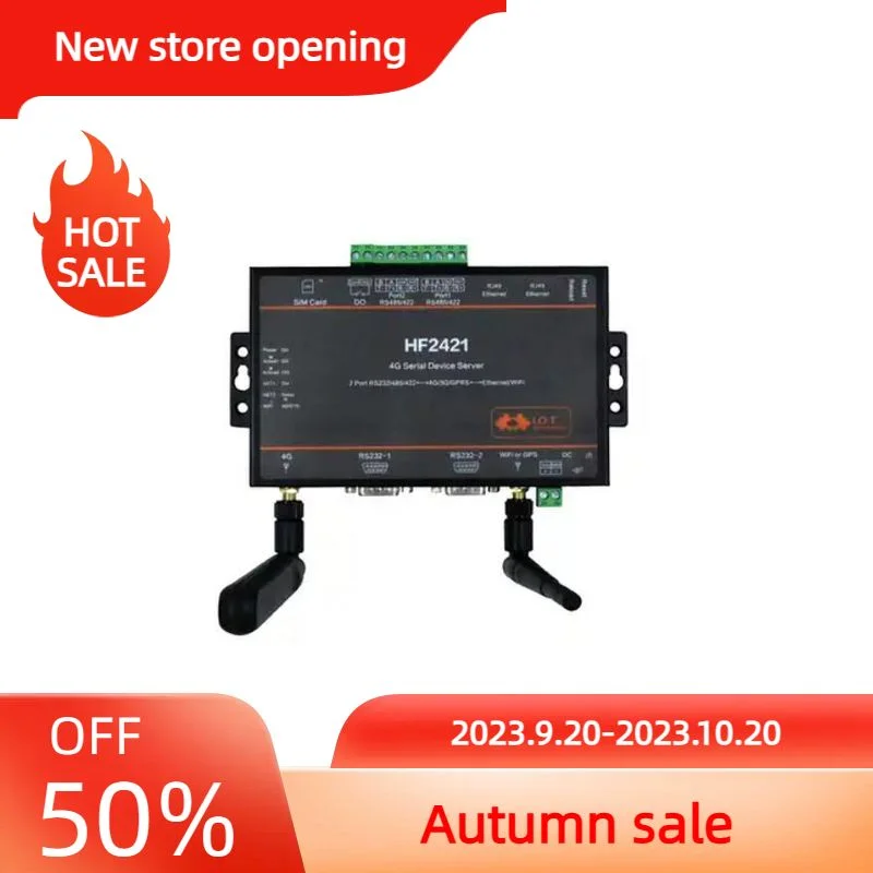 

HF2421 WIFI 4G Rj45 конвертер Modbus MQTT TCP IP IoT шлюз широкий диапазон RS232 RS485 RS422 Серийный Сервер