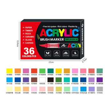 Acrylic Brush Marker Set 5