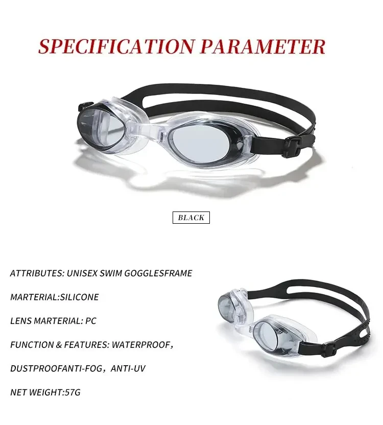 Swimming Goggles Swimming Goggle HD Silicone Waterproof and Anti-fog Women Men's Diving Equipment Small Frame Adult