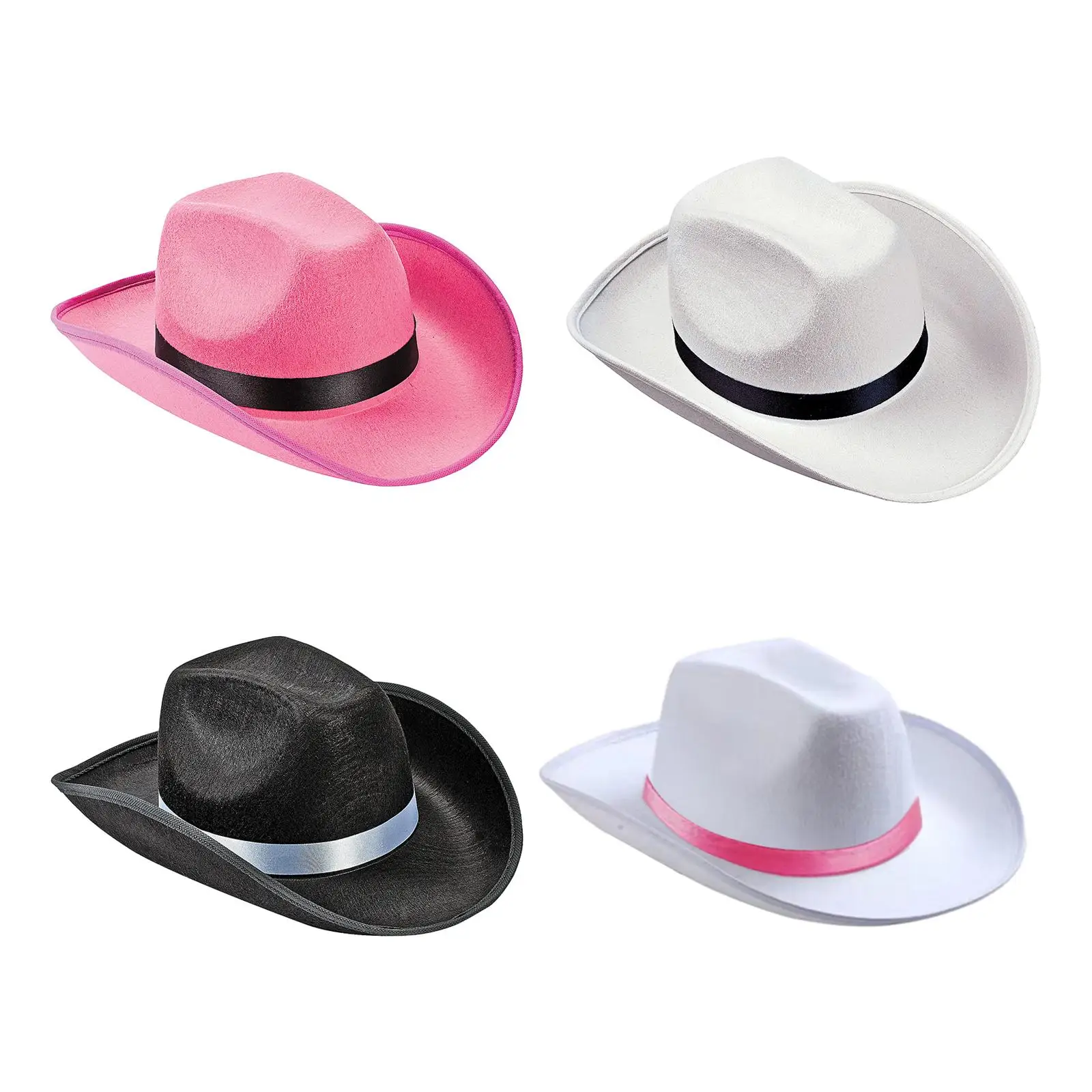 Cowgirl Cappelli Cap Decor Jazz Hat Western Cowboy Hat For Men Women Teens Bride