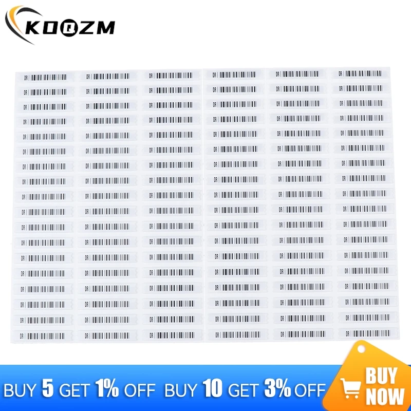 

108 Pcs Acoustomagnetic Anti-theft Label Clothes Labels Stickiness Security Tags Sticker Heat Sensitive Plastic