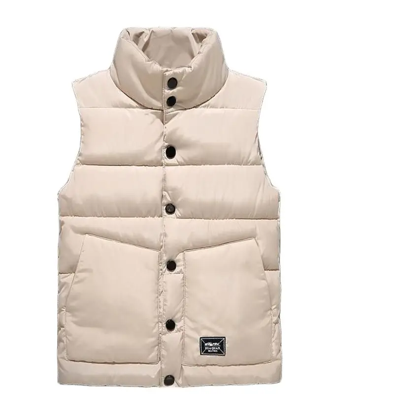 

Man Spring Hot Sale Down Waistcoat Male Goliet Hot Sale Thicken Down Vests Men Winter Warm Abajo Chaqueta Male Warm Doudoune