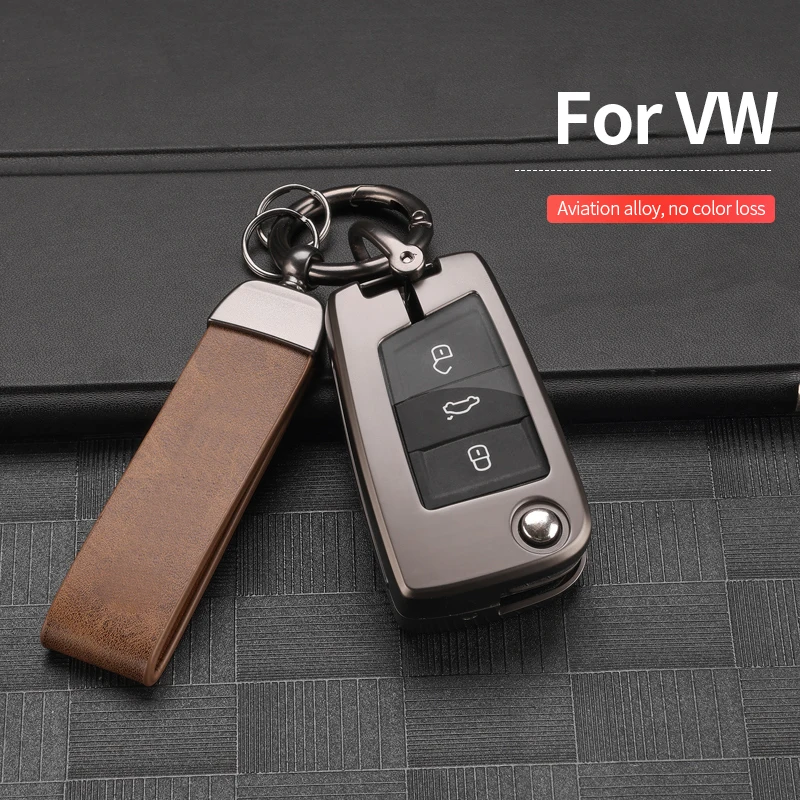 

Alloy Car Remote Key Case Shell for Volkswagen Golf 7 MK7 Tiguan MK2 For SEAT Ateca Leon FR 2 Ibiza For Skoda Octavia A7
