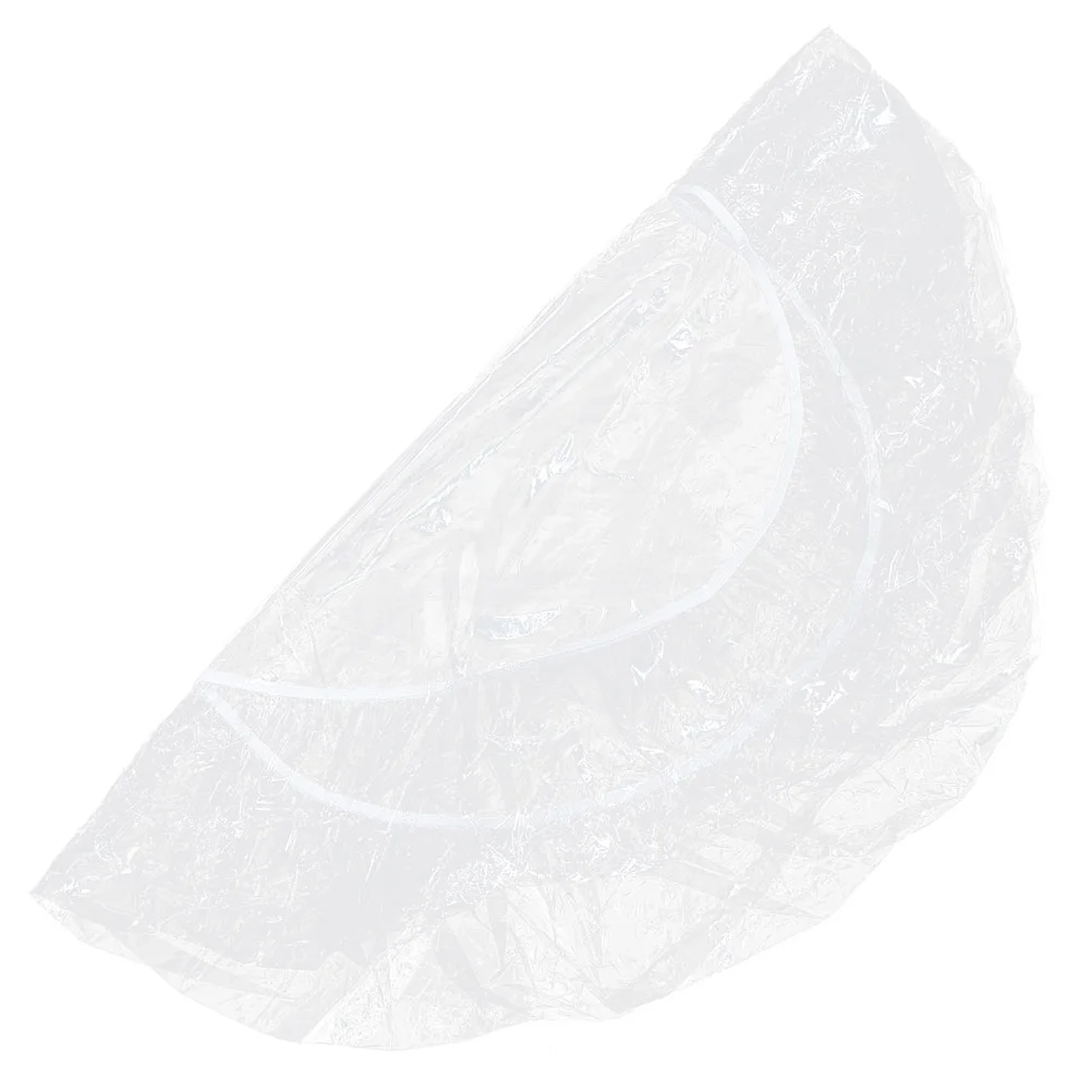 

Fitted Round Clear Tablecloth 48Inch Elastic Fitted Table Covers Stretch Table Protector