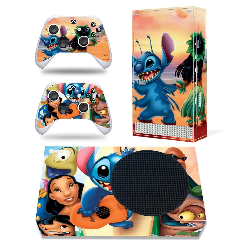 Disney Stitch Mickey Decal Cover for Xbox Series X Console and 2 Controllers Xbox Series X Skin Sticker Vinyl 