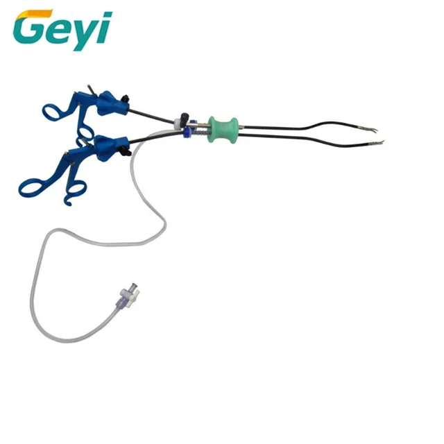 

Geyi manufactured laparoscopic instrument for SILS single port trocar flexible forceps S-shaped for minimally invasive surgery
