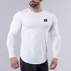 Men Running Slim Fit T-shirt Long sleeves Sports Tees Gym Fitness Sweatshirt Male Jogging Tracksuit Cotton Athletic Shirt Tops 3
