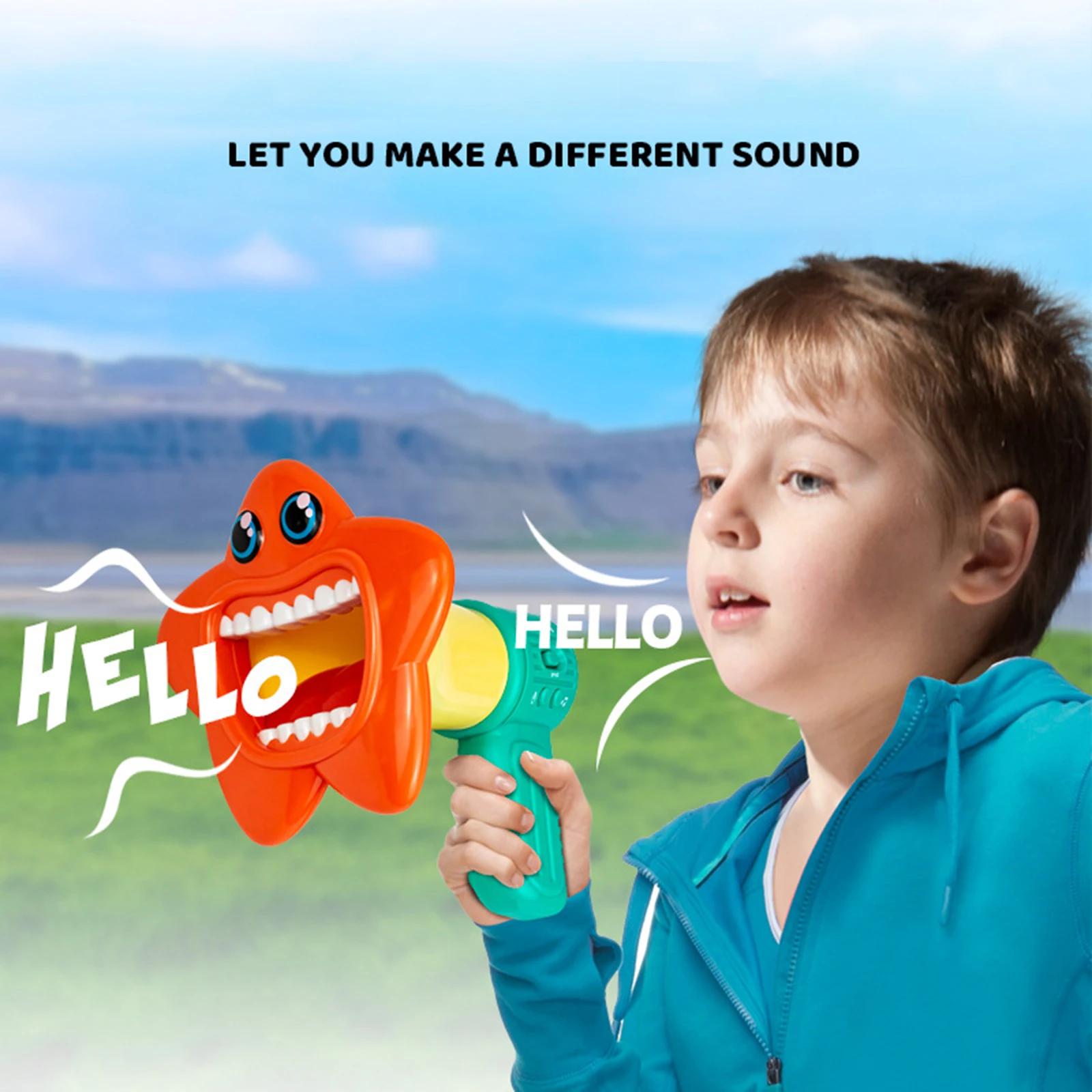 Funny Voice Changer Modifiers Toy Party Favors Novelty Kid Birthday Gifts Voice Changer Spoof Microphone Megaphone Toy 2