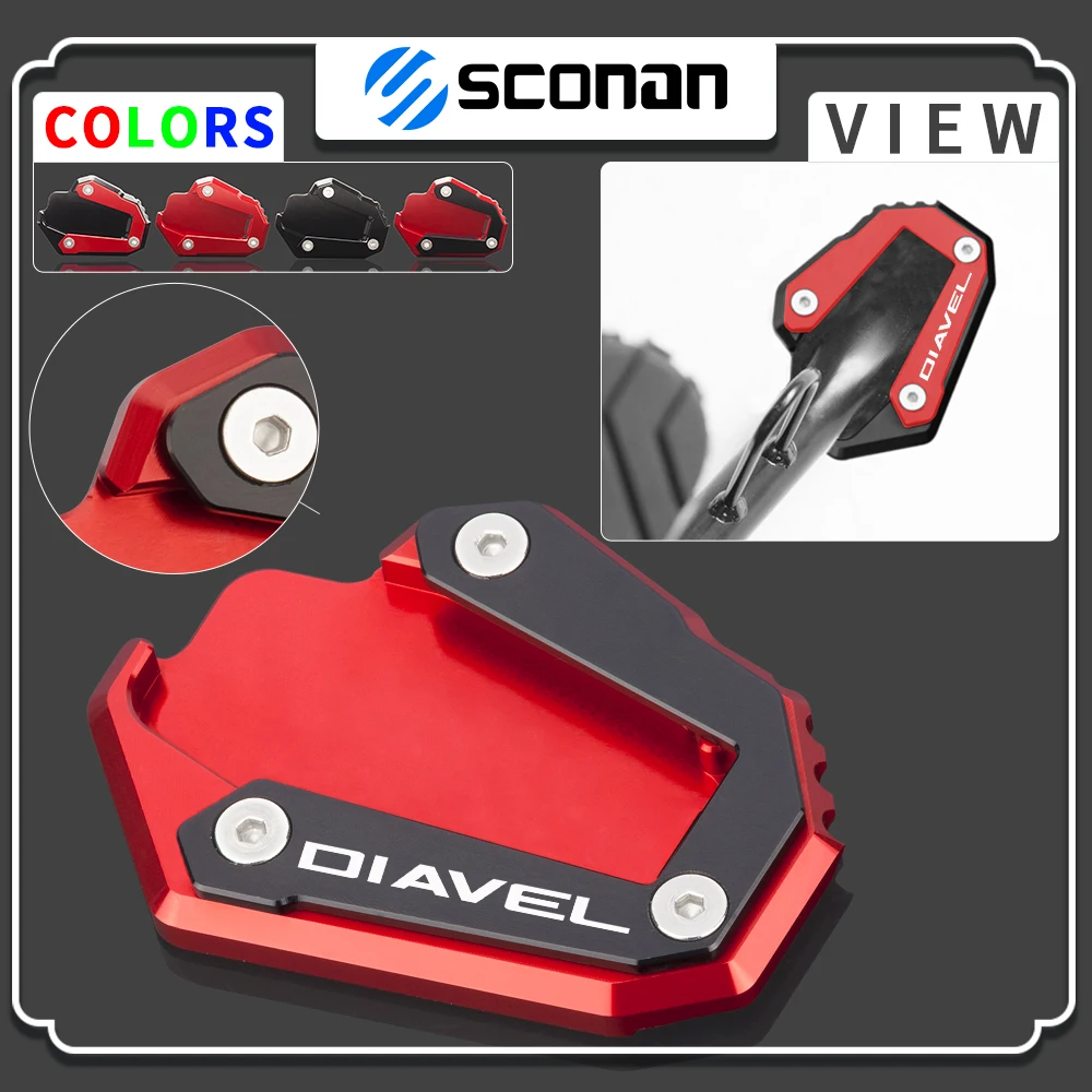 Accessori Moto Cavalletto Ingrandisci Piastra Prolunga Cavalletto Laterale Per Ducati Diavel 1260 S 1260 S 1260 Diavel 1260 2021