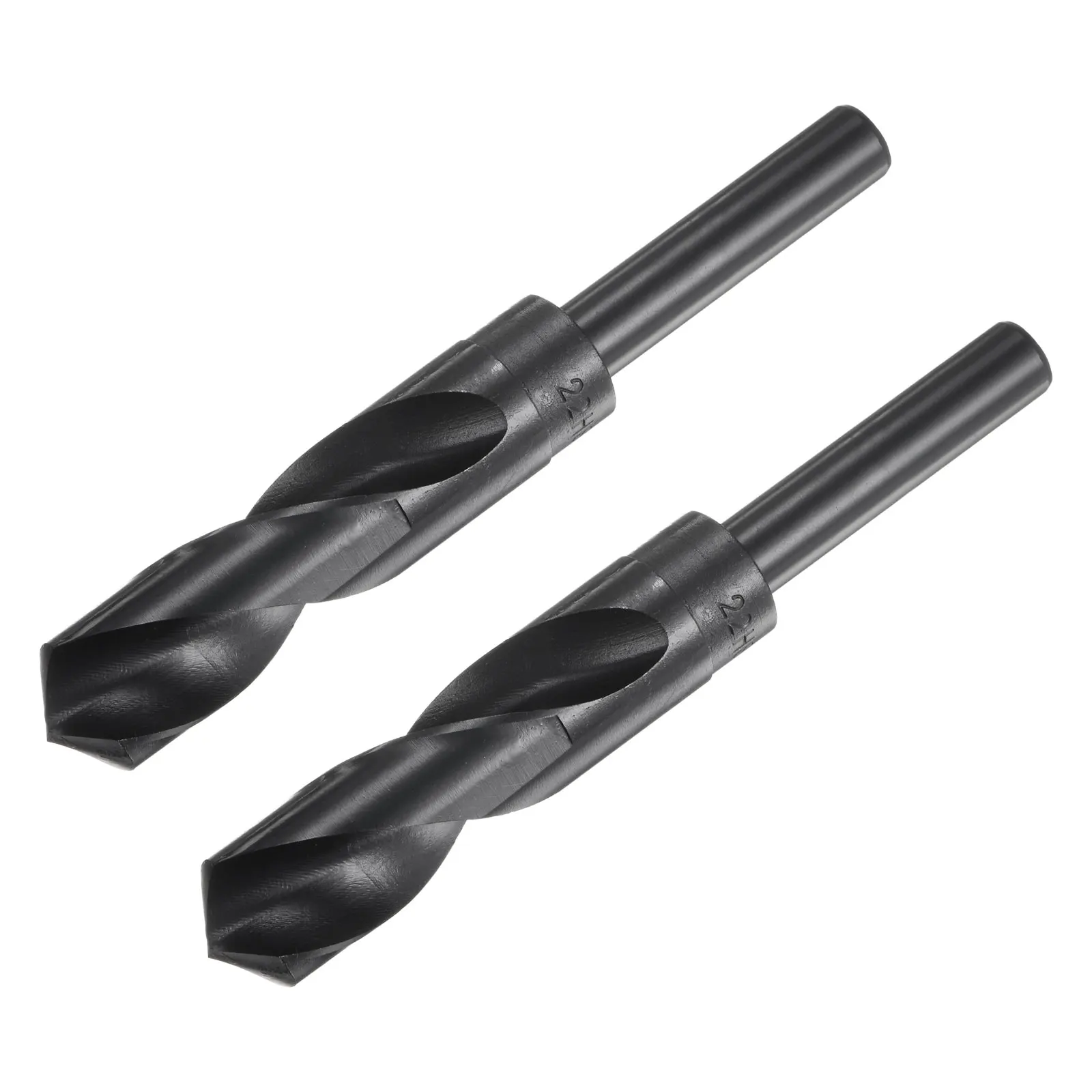 

2pcs 1/2" Reduced Shank Drill Bits Black Oxide High Speed Steel HSS 9341 Drill Bit 14/14.5/15/15.5/16.5/18.5/20/21/22mm