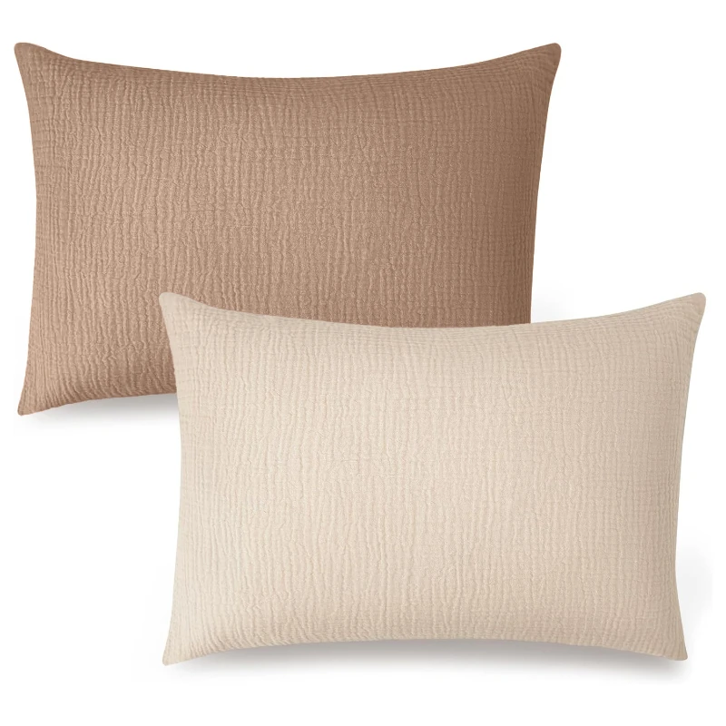 Baby Pillowcase Cotton Solid Color Toddler Pillow Case Cover Soft Breathable Travel Pillow Sheets Envelope Closure
