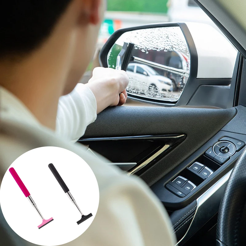 Portable Retractable Car Rearview Mirror Wiper Rearview Mirror Water