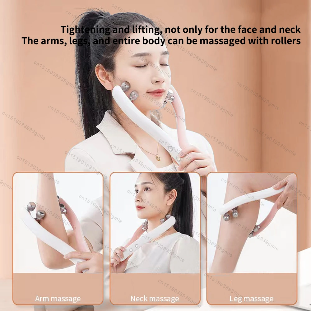 Beauty Face Massager Roller Y Shape Facial Lifting Device V Face Double Chin Remover Care Shape Belt Skin Care Massage Tool