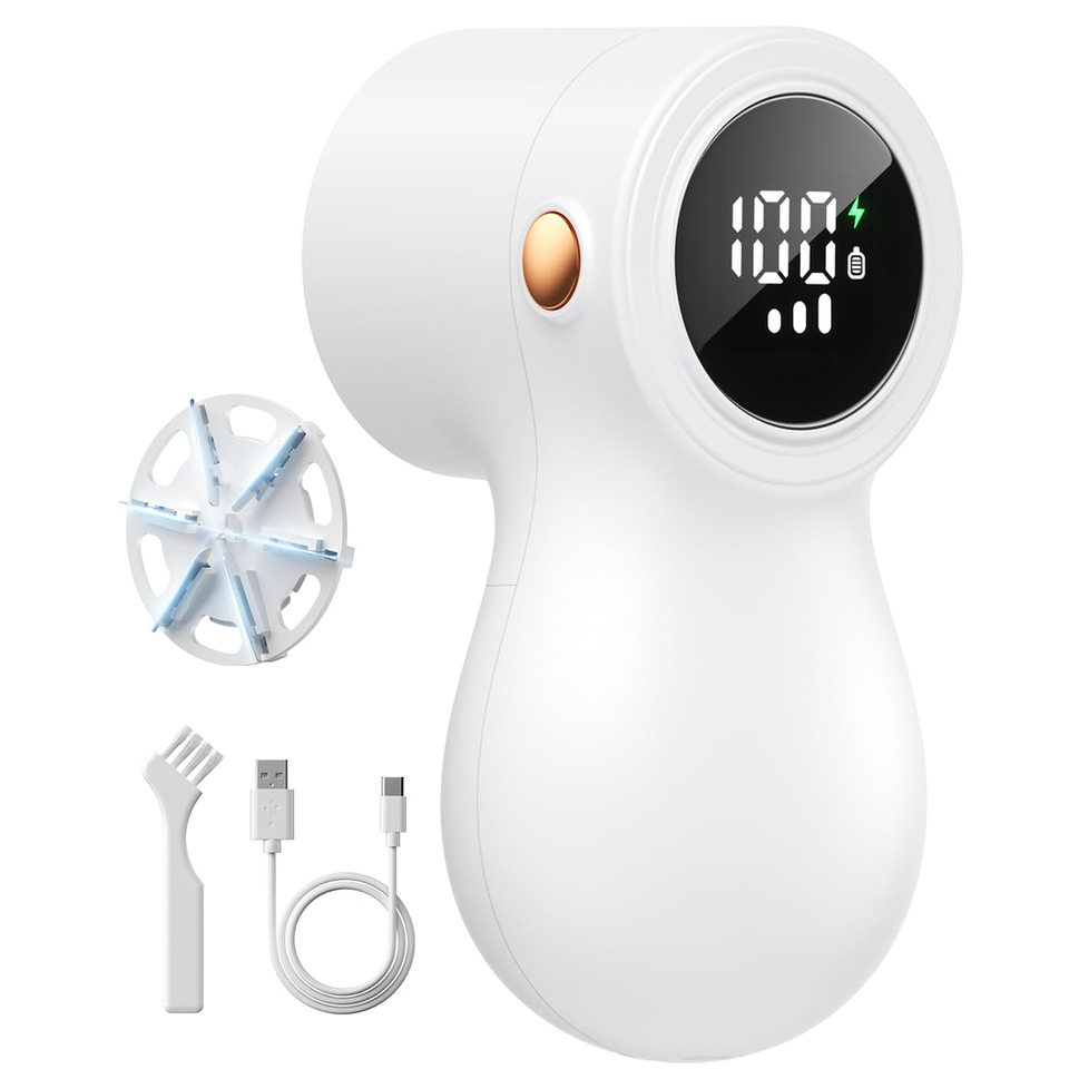 coldSky Lint Remover for Clothes with 2 Replaceable Blades Rechargeable Fabric Shaver 3-Speeds Electric Lint Shaver for Sweater