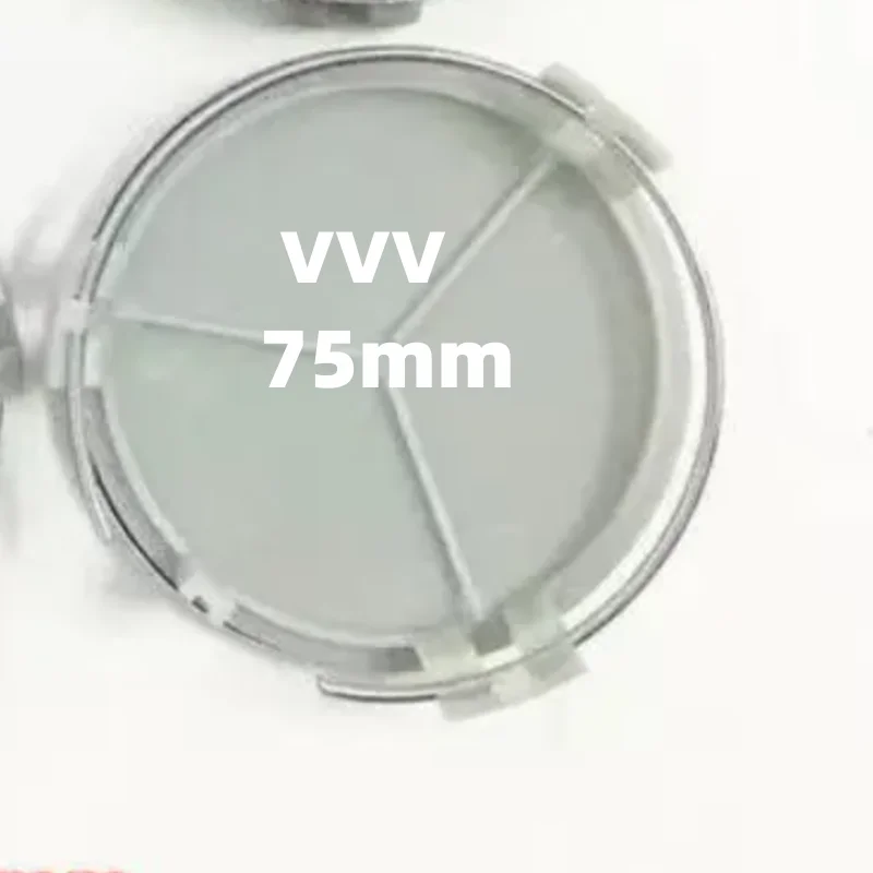 

20pcs 75mm VVV black Car Wheel Center hub Cap Badge dust-proof covers emblem sticker car Styling