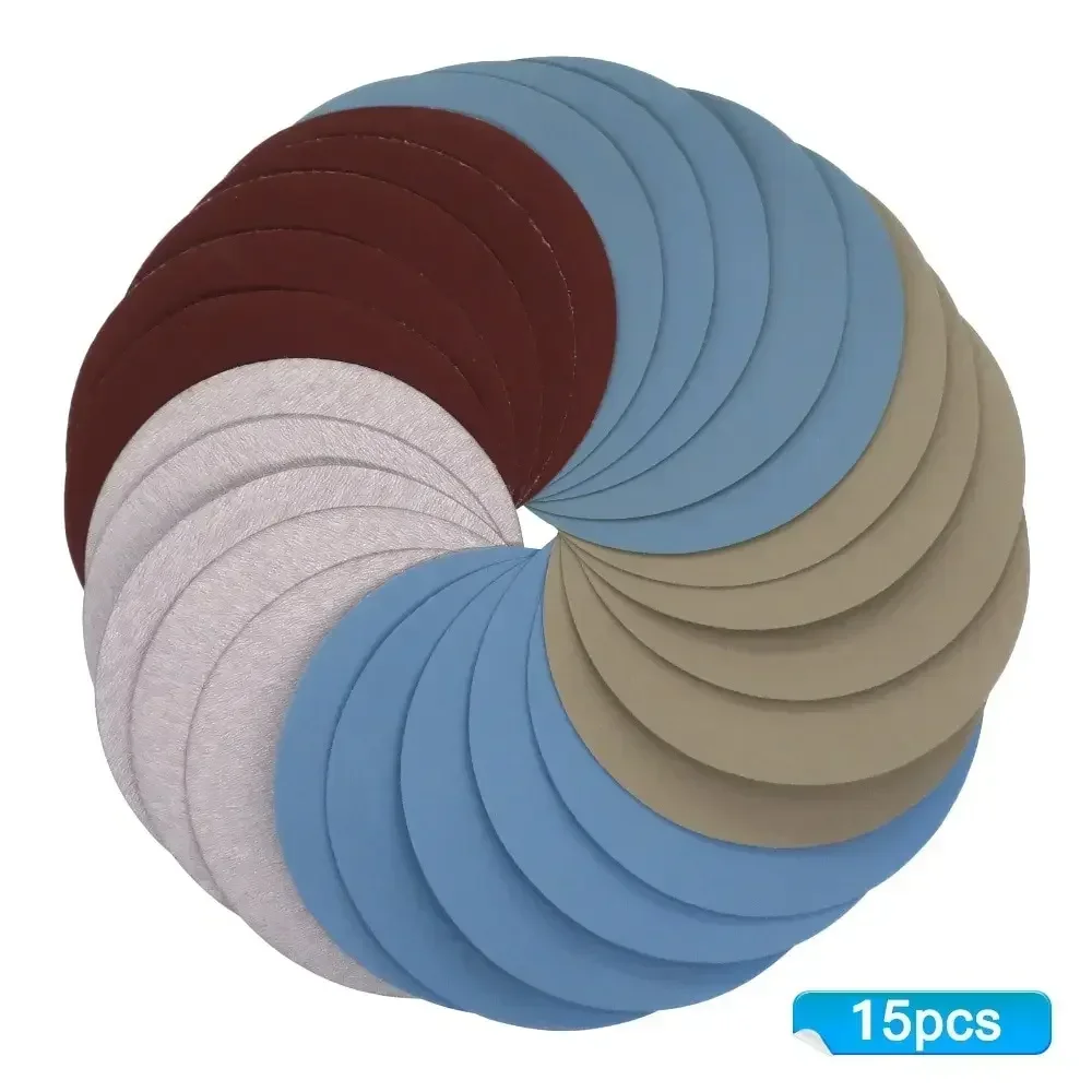 Sanding discs Hook Loop Sanding Round Disc 1000 2000 3000 4000 5000 125mm 15 pcs