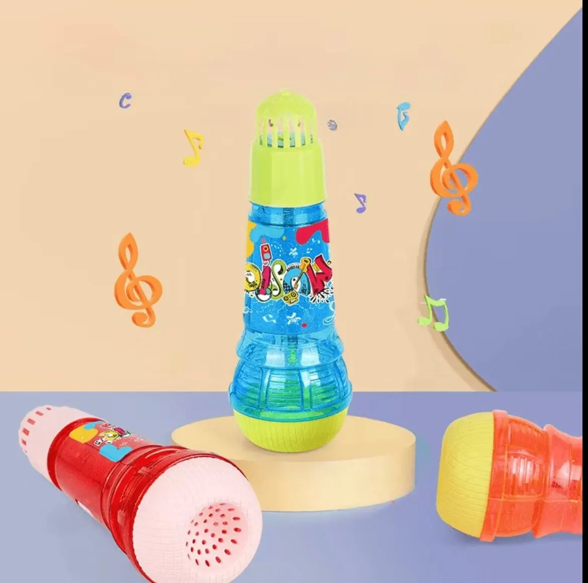 Kids Microphone 24cm Large Echo Physical Children's Singing Toy Music Enlightenment Production Practice