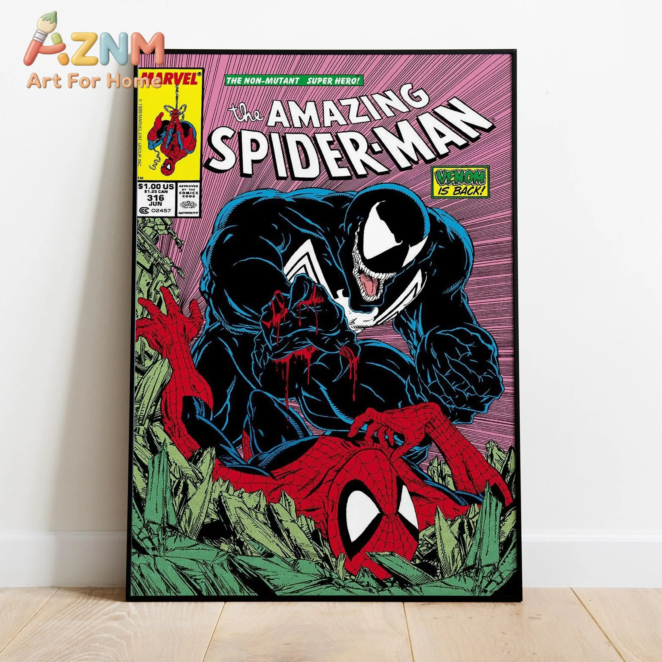 Spider-Man Comic Book Covers Poster Wall Art 1