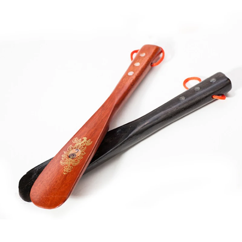 22cm Durable Handle Shoehorn Wooden Shoe Horn Shoe Accessories Shoe Horns Aid Stick Remover Tool Random Color 4