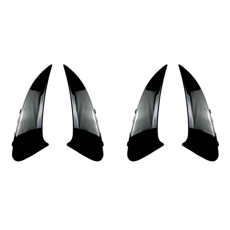 메르세데스-벤츠 CLA 클래스 C118 CLA200 CLA250 CLA45 AMG 2020+ 블랙용 4X 자동차 리어 범퍼 스포일러 사이드 윙 카나드 트림