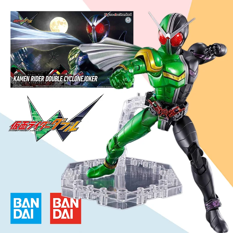 

Bandai FRS Figure-rise Standard Kamen Rider DOUBLE CYCLONEJOKER Action Anime model kit Assembly original box toy gift for kids