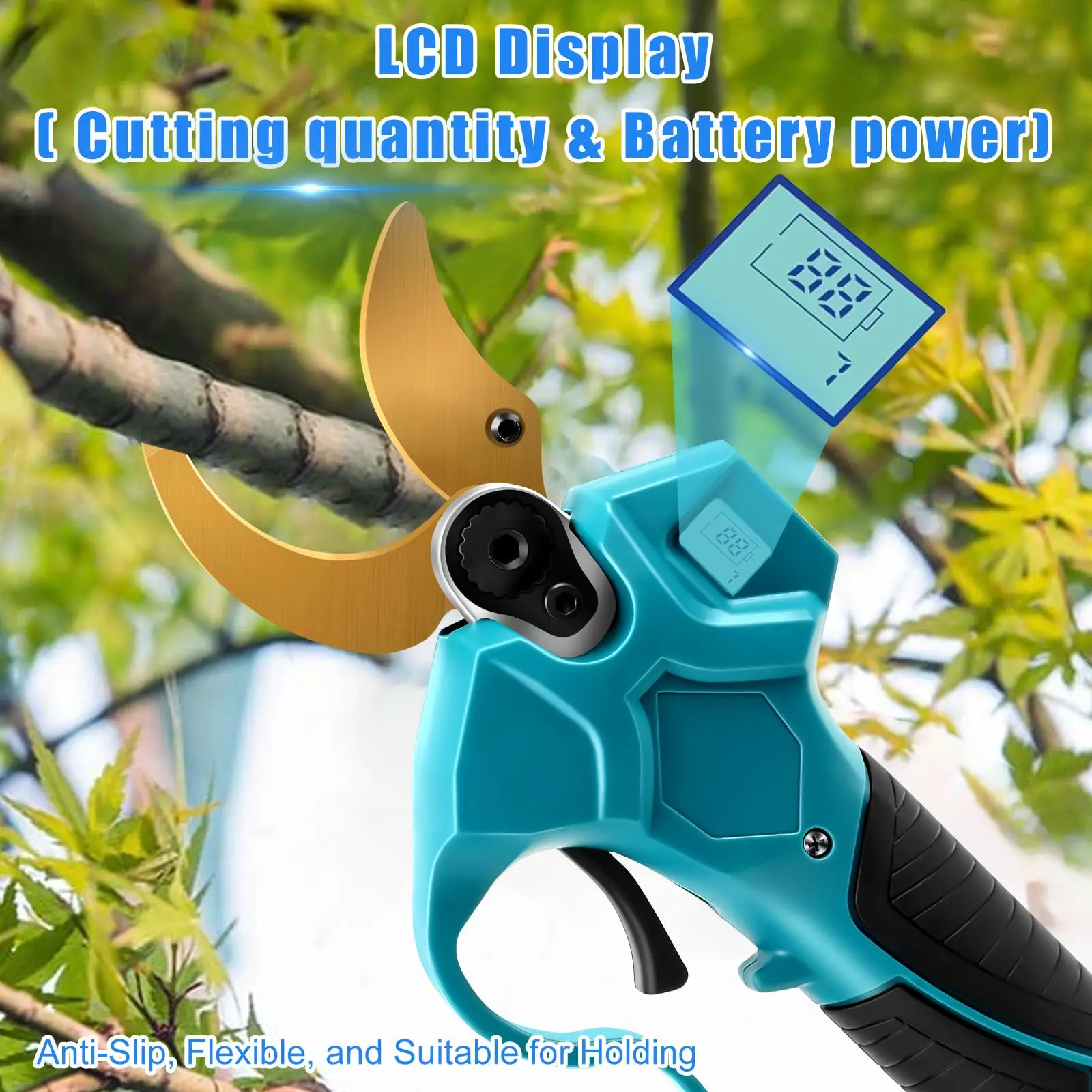 Electric pruning shears, cordless 8-inch electric chain saw with a 2.5-meter telescopic rod extension, 21V brushless high branch 4