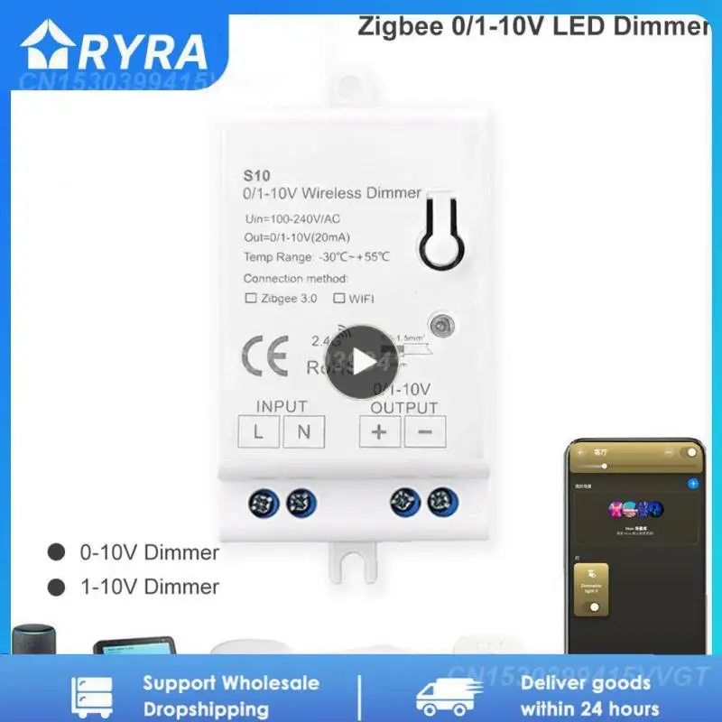 

Tuya WiFi 0/1-10V LED Dimmer Controller Wireless Control Smart life Alexa Home For LED dimming power driver