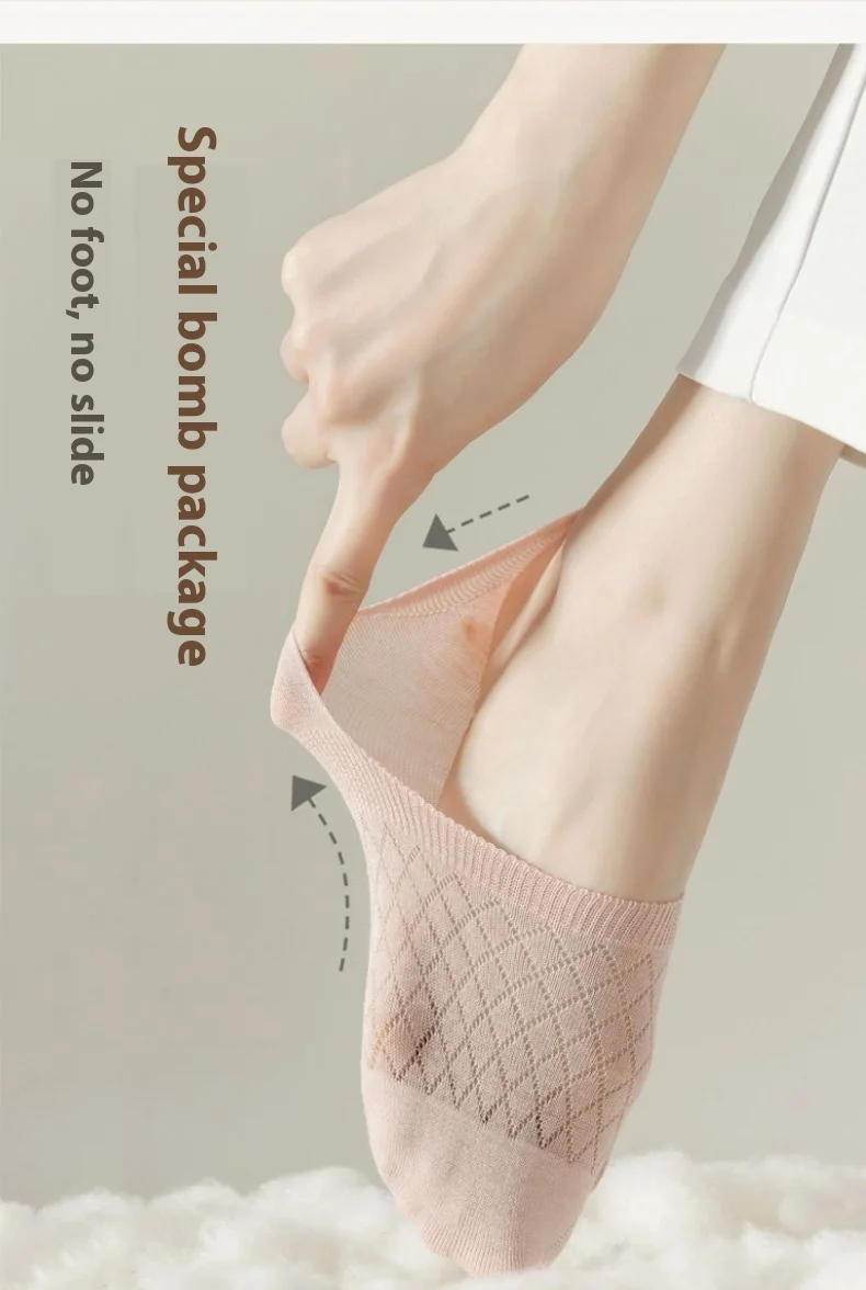 8-fache Damen-Bootssocken für Frühling/Sommer, atmungsaktiv, dünn, unsichtbar, multifunktional, geeignet für Sport und Freizeit – Detail 7