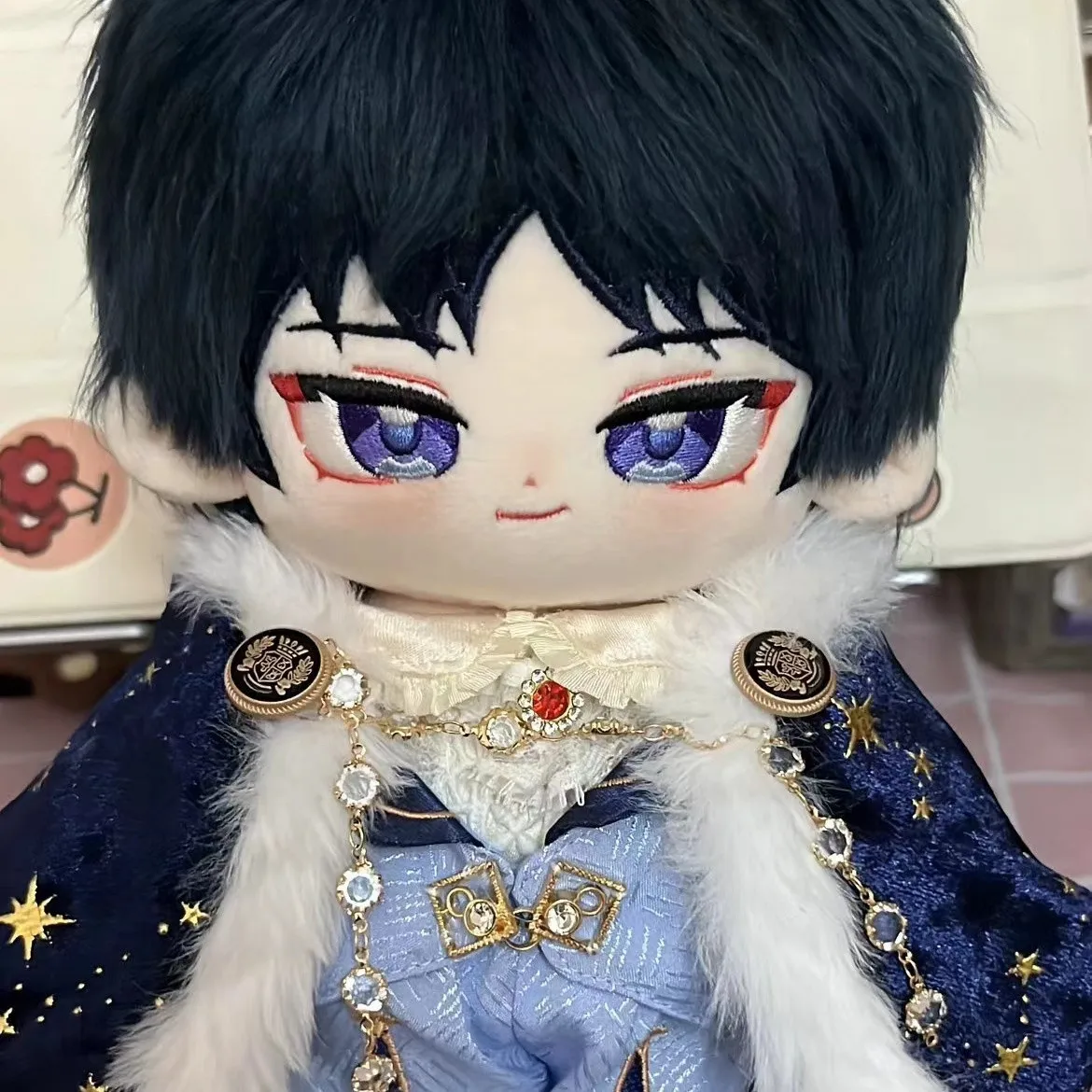 

20cm Game Genshin Impact Wanderer Balladeer Cosplay Plush Stuffed Doll Dress Up Panda Top Clothing Star Crown Set Fans Gift