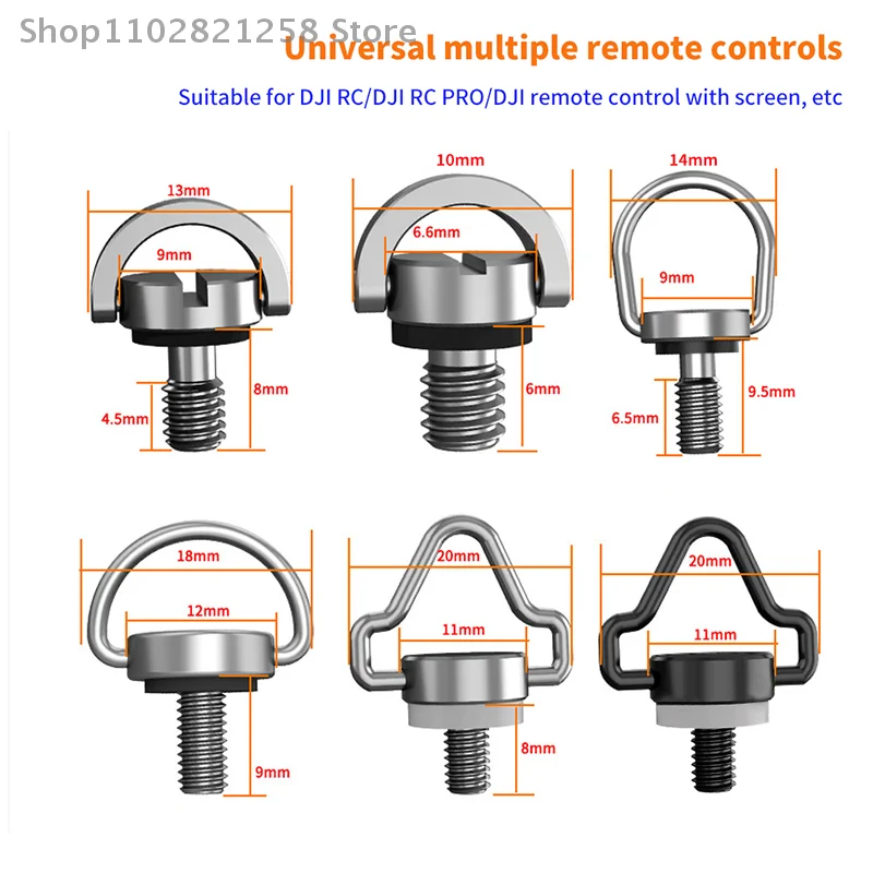 Drone Repair Parts M4 Hand-tightened Drone Quick Release Remote Control Screw Shoulder Strap Lanyard Screw Suitable For Dji