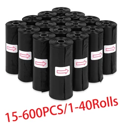 Eco - Friendly Biodegradable Pet Waste Bags - Outdoor Disposal Solution - 40Rolls (Black)