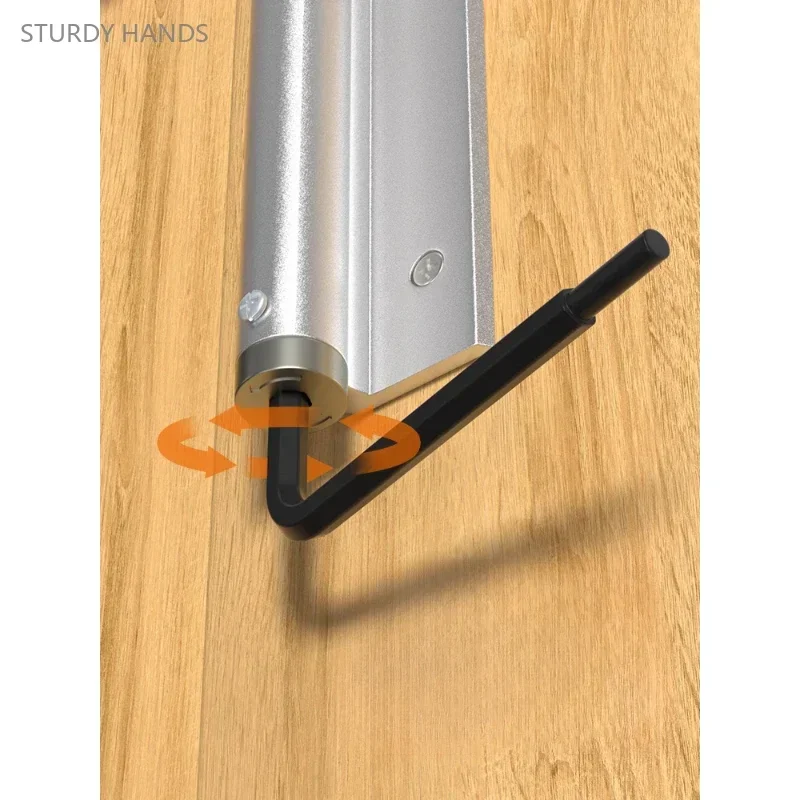 1 set of aluminum alloy automatic door closer household invisible door spring hinge automatic return er closer