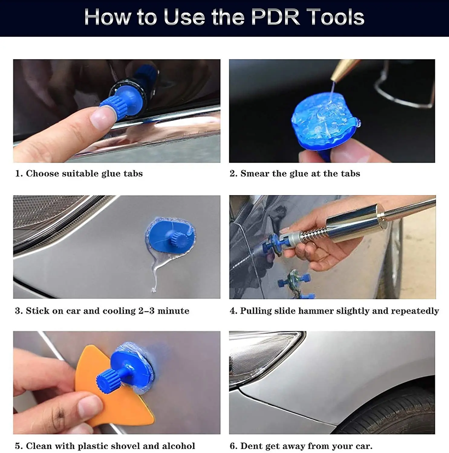 Kaufe Auto Dent Puller Kunststoff Saugnapf Universal Zum Ziehen