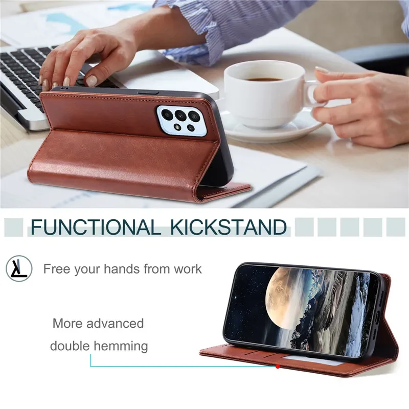 Luxury Magnetic Flip Case For Samsung Galaxy A33 A53 A73 A13 SMA137 A03 A23 M13 4G M23 F23 5G Case Wallet Bag Phone Cover Fundas 5