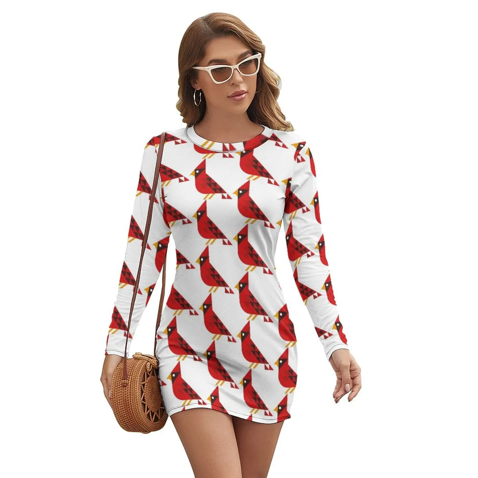 

Cardinal Long-sleeved Dress Women's dress Cocktail of dresses