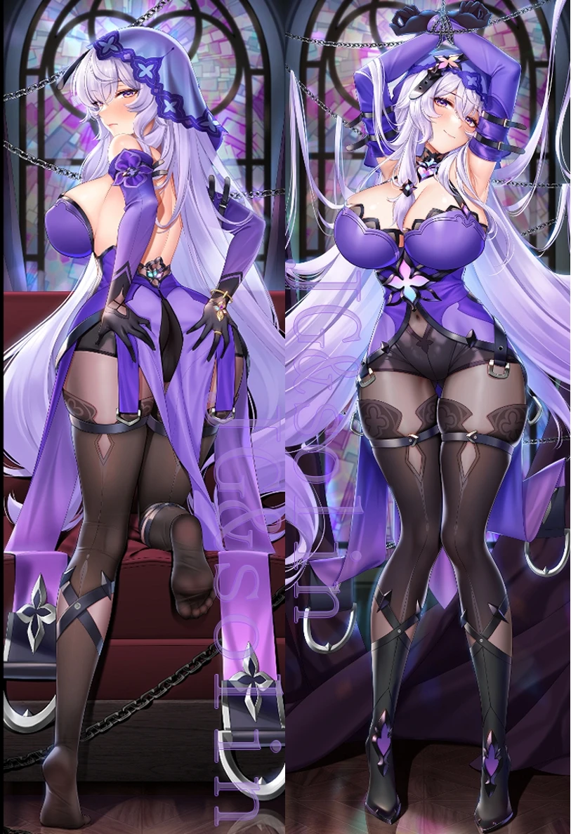 Anime Game Honkai: Star Rail Collapse Black Swan Jingliu Cosplay Dakimakura Pillow Case Anime Hugging Body Prop